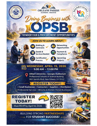 OPSB Vendor Fair & Procurement Opportunities
