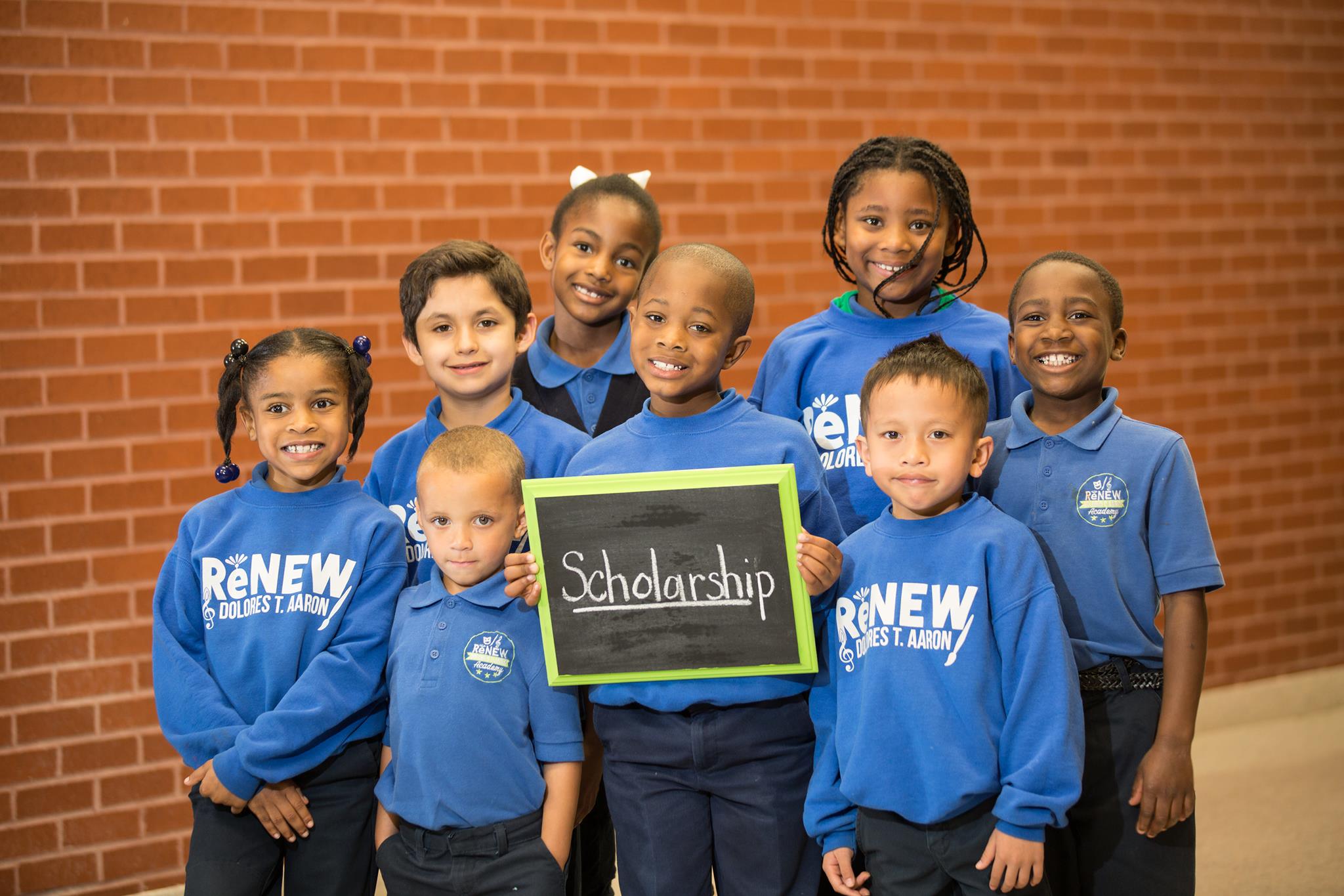 Students posing together and participating in school activities